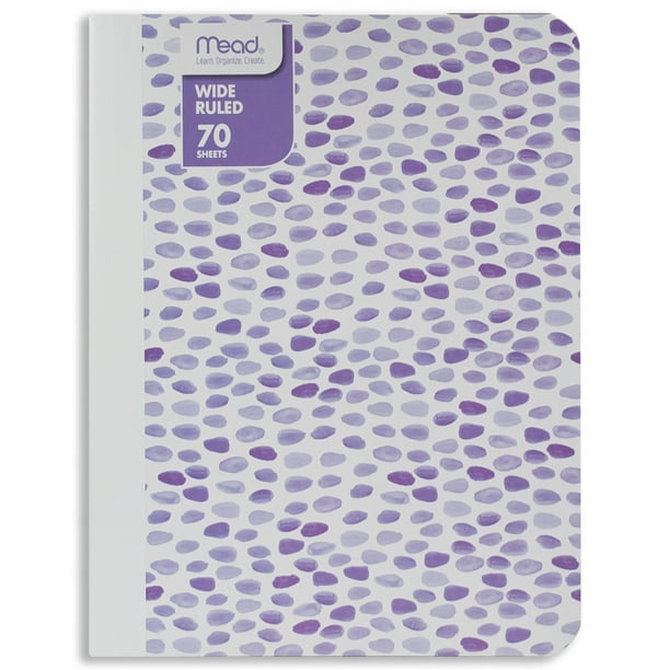 70 Sheets 140 Pages Wide Ruled 9-3//4 x 7-1//2 Fashion Design Green Mead Composition Notebook